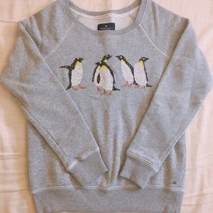 Penguin sequin sweater